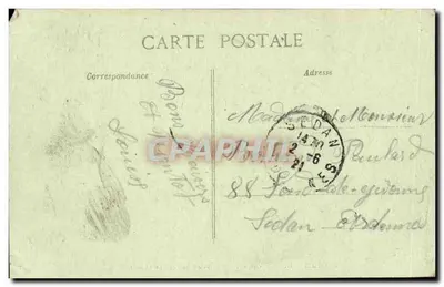 Douai — Hotel de Ville e Campanário — E. Baron, fot. Douai — Verso