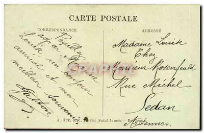 Bordeaux — Place de la Comédie — Allées de Tourny — A.H. 25 — Verso