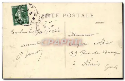 Toulon - A Escola Rouvière — P. Ruat, editor, Marselha, n° 4678 — Verso