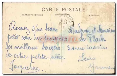 Eymoutiers (H.-V.) — Um bom local para trutas no rio Vienne — Ed. P. B — Verso