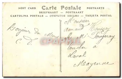 Statua generała Chanzy — Le Mans — L. Joniaux, wydawca — nr 51 — Rewers