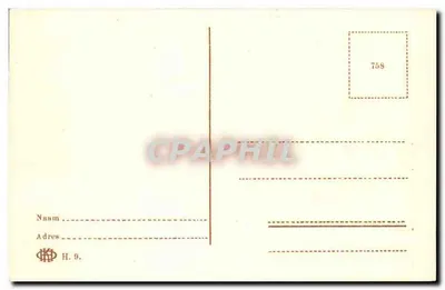 s-Gravenhage — Plac z statuą Johana de Witt — wydawca H. 9 — Rewers