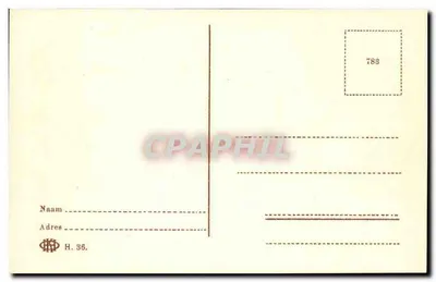 Statua na placu — 's-Gravenhage — wydawca H. 36. — Rewers
