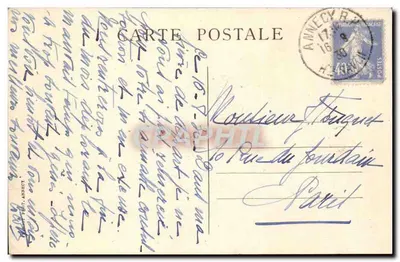 Annecy — Stare więzienie — Piekne miejsca w Savoie, nr 13 — Rewers
