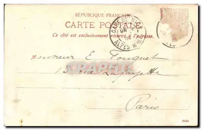 Mont Boron — vista della costa — D.T.C., L. n°24771 — Verso