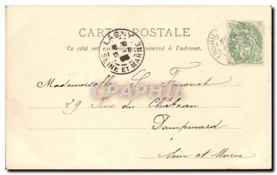 Enghien - Lago e Casino — P. Marmouse, Paris, n°15 — Verso