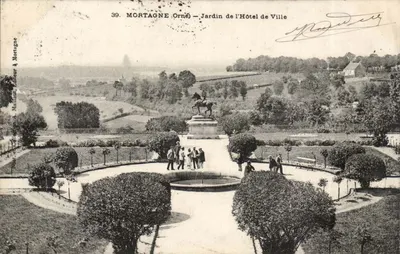 Mortagne Orne — Jardim do Hotel de Ville — A. Malliaut, Editor