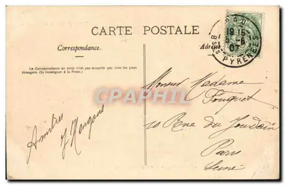 Pau — Wejście do zamku — Les Pyrénées Illustrées, n°2 ter — Rewers