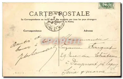 O Vapor "Main" rumo a Cardiff — Calvados — 442 — Trouville — Verso