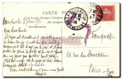 La Bourboule — Widok z plateau des Charlannes — Karta pocztowa — Rewers