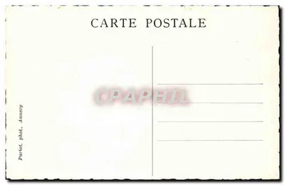 Jezioro Annecy — Zamek widziany z Talloires — Piekne miejsca w Savoi — nr 237 — Pariot, Annecy — Rewers