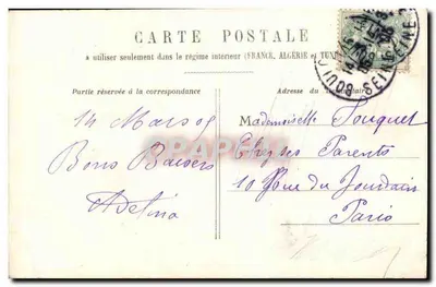 Nas Alpes — cena invernal com criança e cachorro — editor Delinia, n° 14/13101 — Verso