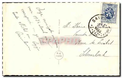 Paisagem invernal — Nieuwjaarswens — P-C PARIS n°3901 — Verso