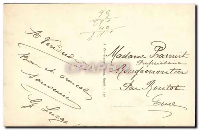 Mała dziewczynka z kotem — wydawca REX, nr 4736 — Rewers