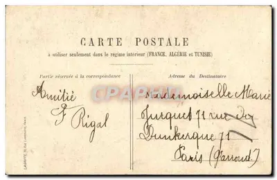 O Noivo - Senhor Abade, não nos repreenda - O Abade - Meus filhos, vos abençoo, sejam felizes! - Editor LAGRUFFE, Paris — Verso