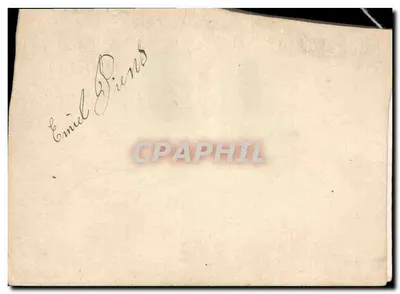 새해 — 파란 꽃 장식 — Émile Piens — 뒷면