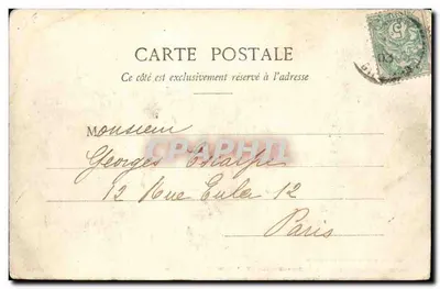 Macau (Médoc) — O Hotel de Ville e a Igreja Nossa Senhora — Libourne, Henry-Guillier, rua Tournoue, n°3028 — Verso