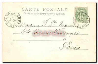 Abzac, bij Libourne — De oevers van de Isle — Henry Guillier, 31, 42 bis en 44, rue Fonnouve — Libourne. — Achterkant