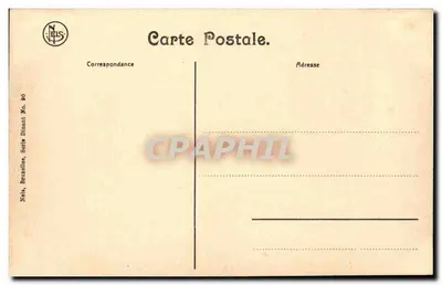 Dinant — Castelo de Walzin — Nels, Bruxelas, Série Dinant No. 90 — Verso