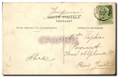 Ostende — O Novo Ponte — L. Lagaert, Bruxelas, N° 170 — Verso