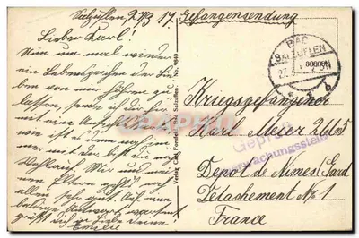 Bad Salzuflen — Saudações de Bad Salzuflen — Verlag Carl Sprudel — Verso