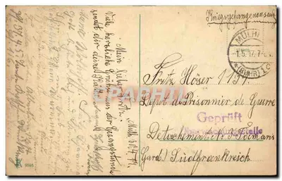 Mülheim-Ruhr, parte da Ruhr com Kahlenberg — Verso