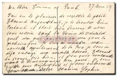 Estrasburgo — Vista do canal — Editor: E. P. H. Künstler & Verlag, Estrasburgo — Verso