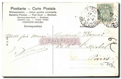 Strassburg i. E. — Kanał Dünstmühl — wydawca nieznany — Rewers