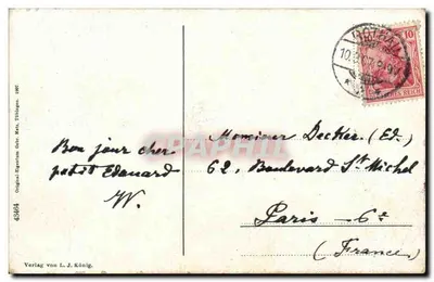 Rothau — Lembrete de Rothau — Verlag von L. J. König — Verso