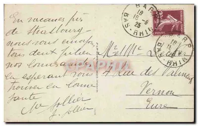 Góra Ste-Odile — Le Mur Païen — widok panoramiczny z budynkami w tle i osobą na pierwszym planie — wydawca nieznany, n° 14 — Rewers