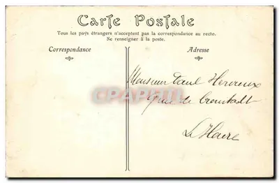 ÉTRETAT — Falisz d'Aval przy niskiej mierze — N.D. Fot. — Rewers