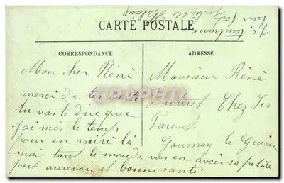 Rouen — Hotel de Ville — Sala Rady Miejskiej — Freski Baudoina — LL. n° 469 — Rewers