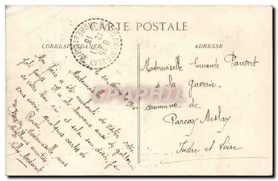 Rouen — Palácio de Justiça — parte dos Pas Perdus — editor B-D, n°13 — Verso