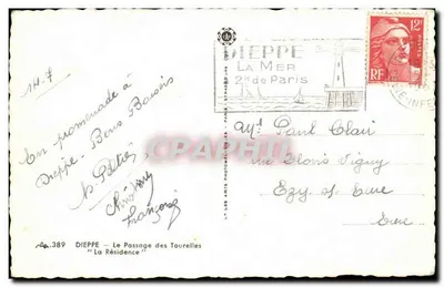 Dieppe — Le Passage des Tourelles — La Résidence — Cap — Rewers