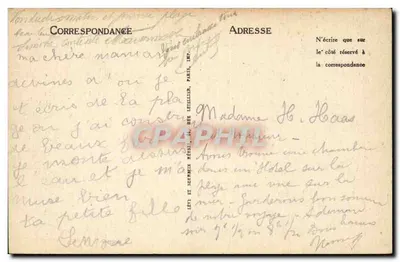 Dieppe — Plaża w godzinie kąpieli — Specjalny wydruk G. Lefay — Rewers