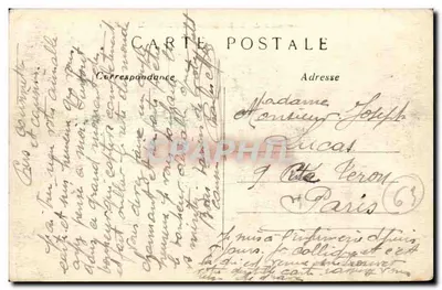 Panorama CLERMONT-FERRAND (P.-de-D) — widok na katedrę — wydawca Rondel, n° 448 bis — Rewers