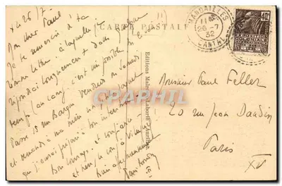 Mandailles - Widok Ogólny — Le Cantal Pittoresque — Wydawnictwo Mahieux-Laborde — Rewers