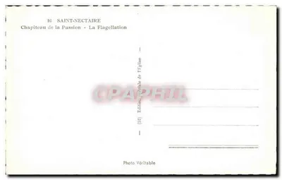 Saint-Nectaire — Capitel da Paixão - A Flagelação — Edição Especial da Igreja — Verso