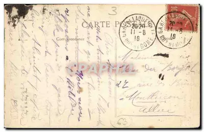 Clermont-Ferrand — Pomnik Wercingetoryka — Pictorialna Auvergne, n°54 — Rewers