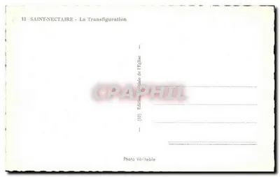 Saint-Nectaire — La Trasfigurazione — Edizione Speciale della Chiesa — Verso