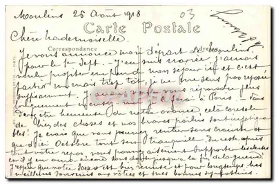 Moulin, Passage Moret — Dom z XV wieku — ND. Phot. n°18 — Rewers