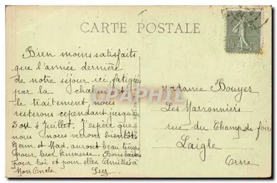 Vichy — Hotel de l'Amirauté en Rue Wilson — Uitgever Ideal, n° 520 — Achterkant