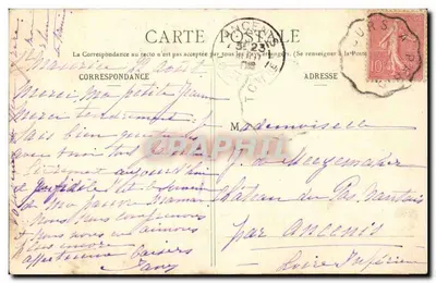 Vaugrigneuse (S.-et-O.) - Zamek (strona północna) — Wydawnictwo A. Boutroue, Dourdan (S.-et-O.) — Rewers