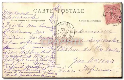 Asnières-sur-Oise — Zamek Biała Królowa — Rewers