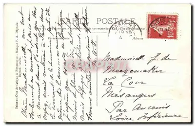 St-Sulpice-de-Favières — O Castelo de Segrez — Editor P. A. Coll, Montlhéry, n°14 — Verso