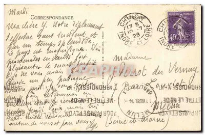 Chinon - Castillo de Coudray y del Medio (X-XV siglo) - Orilla derecha de la Vienne — Reverso