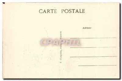 Le Pouliguen (Loire-Inf.) — Os Rochos da Grande Côte — F. Clapeau, editor Nantes — Verso