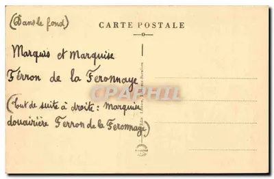 St-Mars-la-Jaille — A Cour do Castelo — Editor Ladevre, Nantes — Verso