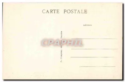 Castelo de Anceins — Fundado em 990 por Aremberge, esposa de Guérech, bispo e Conde de Nantes — F. Chapeau, editor Nantes — Verso