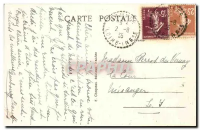 Couffé - Castelo de la Contrie - Casa natal do famoso Geral vendeano Charette de la Contrie — Verso